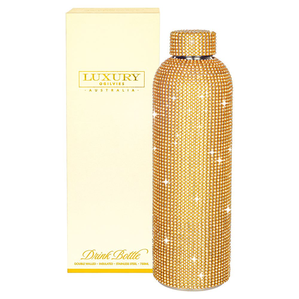 Drink Bottle - Diamonte Gold