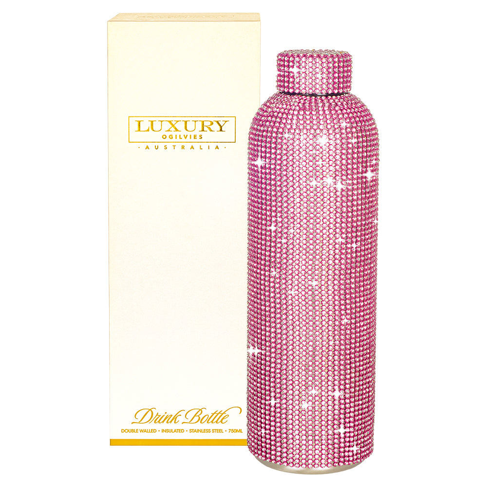 Drink Bottle - Diamonte Pink