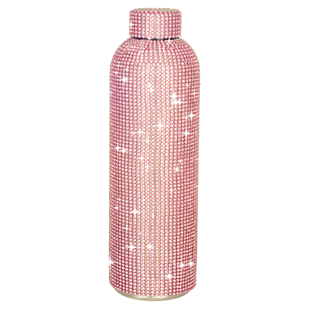 Drink Bottle - Diamonte Rose