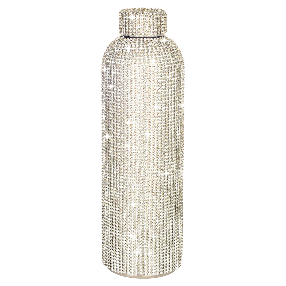 Drink Bottle - Diamonte Silver