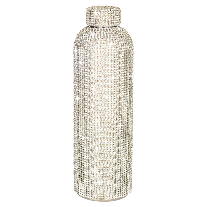 Drink Bottle - Diamonte Silver