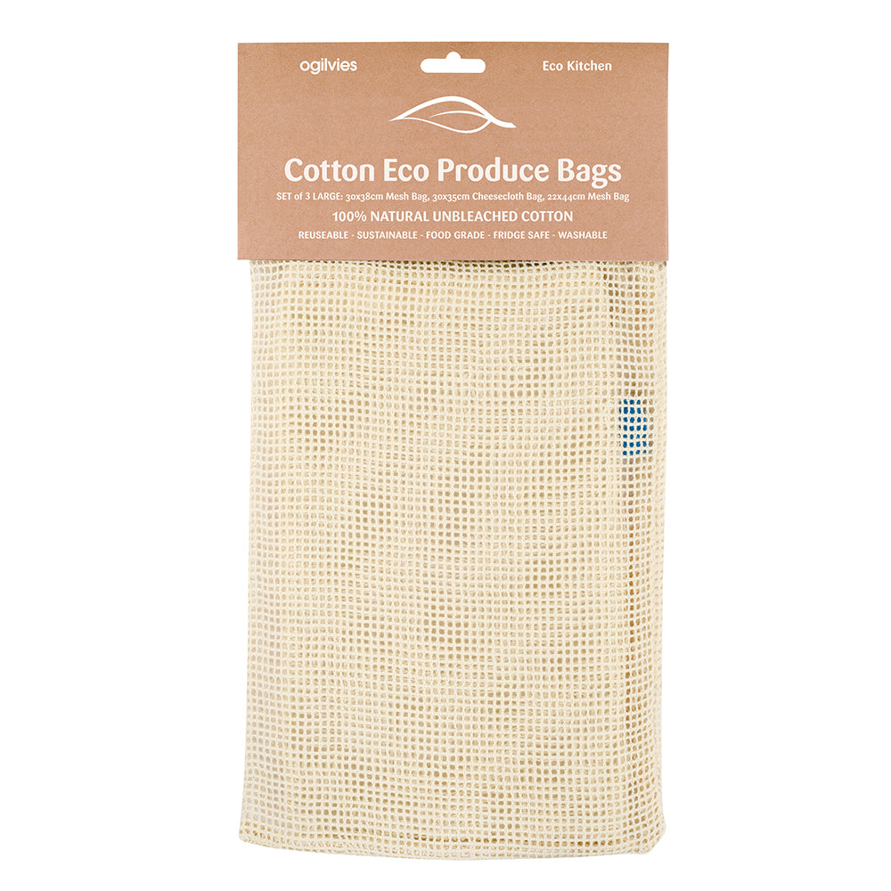 Cotton Produce Bags - Large