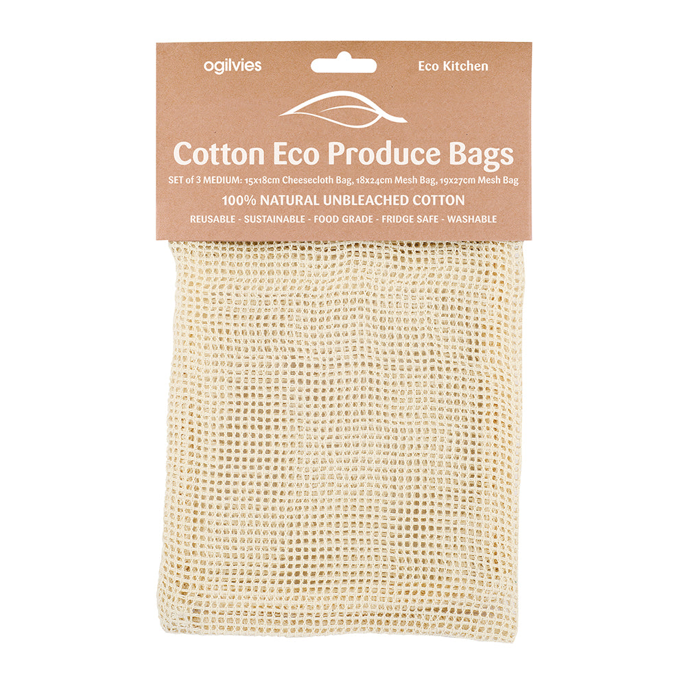 Cotton Produce Bags - Medium