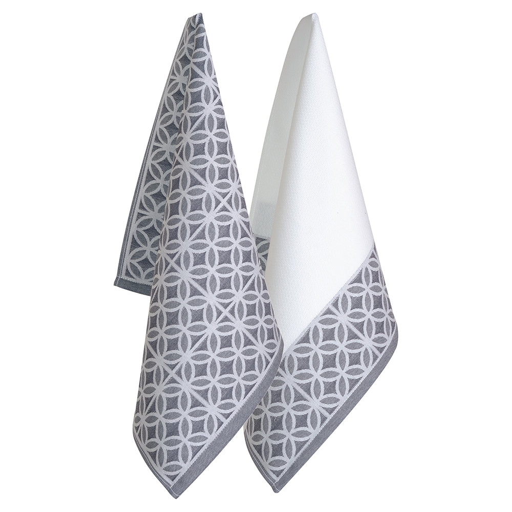 Euro Tea Towels - Bodega Grey