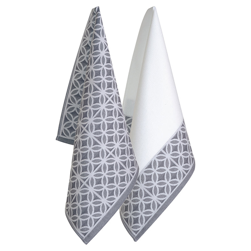 Euro Tea Towels - Bodega Grey