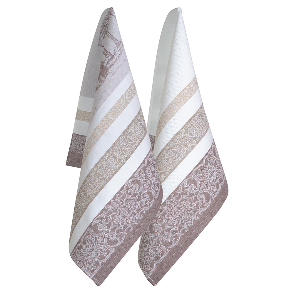 Euro Tea Towels - Chateau Stone