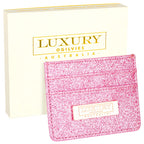 Glitter Card Wallet - Pink