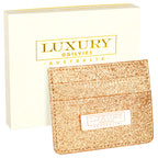 Glitter Card Wallet - Rose