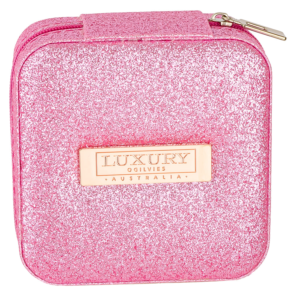 Glitter Jewellery Box - Pink