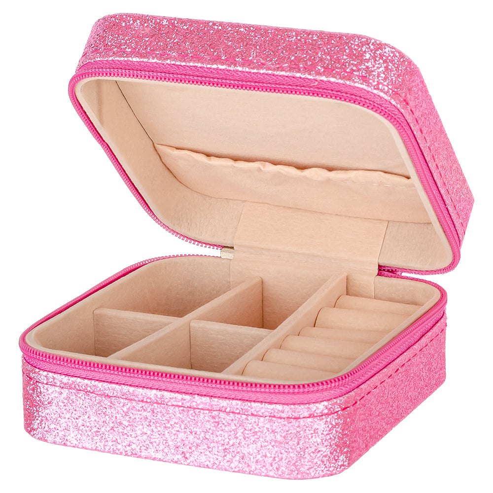 Glitter Jewellery Box - Pink