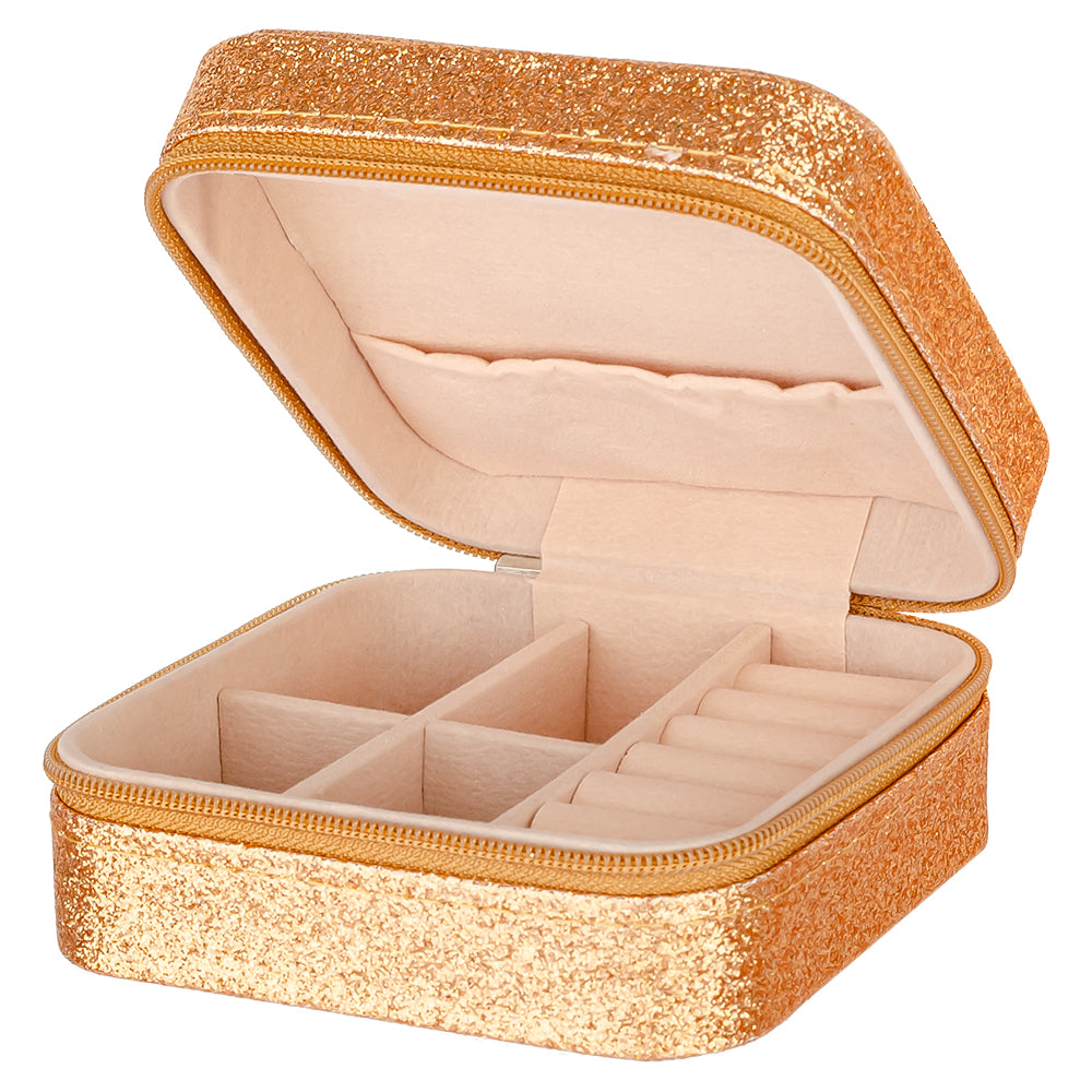 Glitter Jewellery Box - Rose