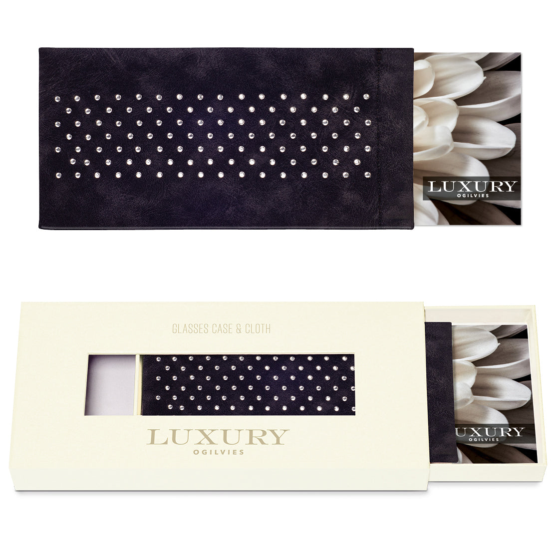 Glasses Case and Cloth - Black