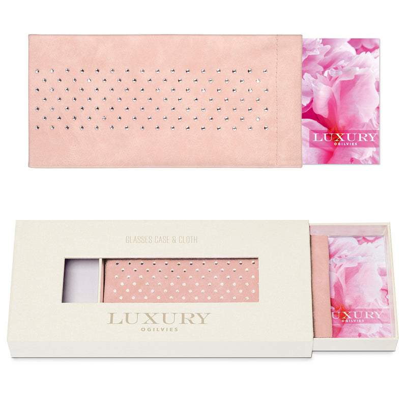 Glasses Case and Cloth - Blush