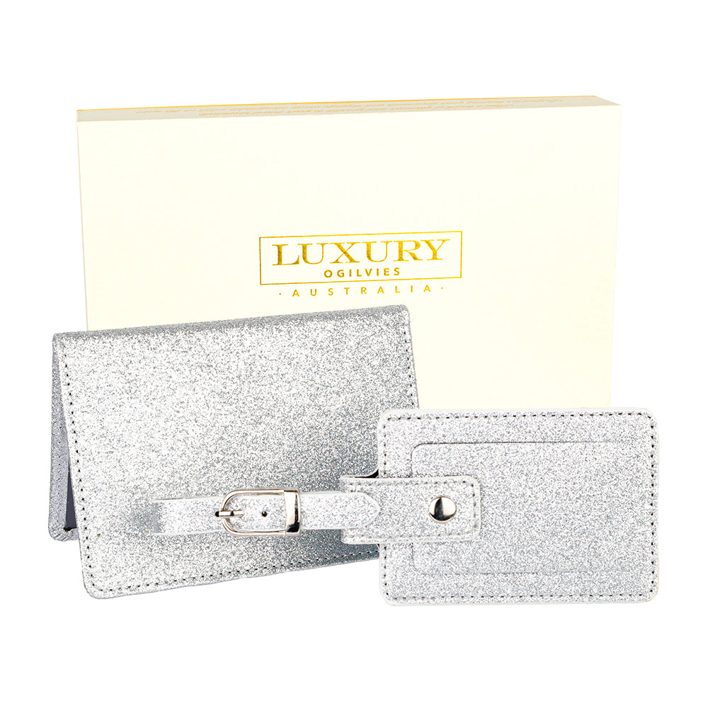 Glitter Travel Set - Silver