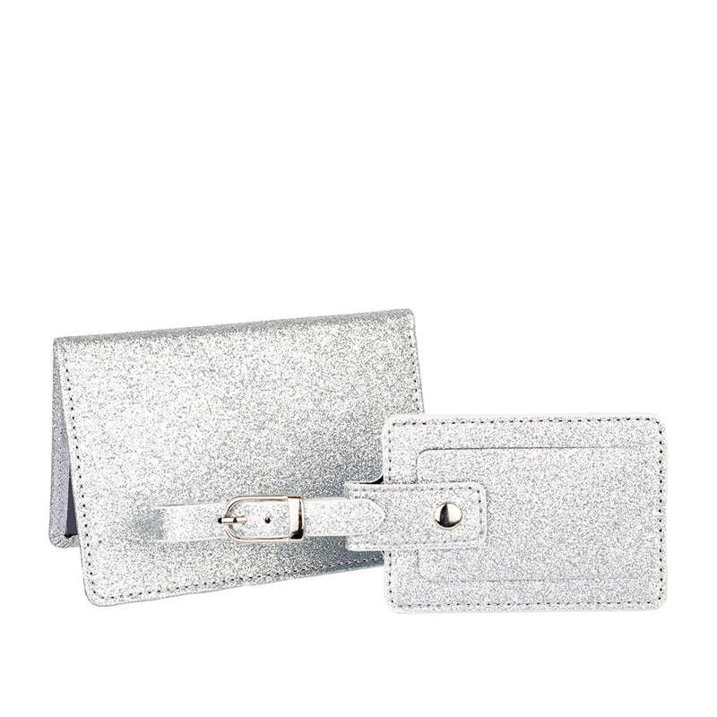 Glitter Travel Set - Silver