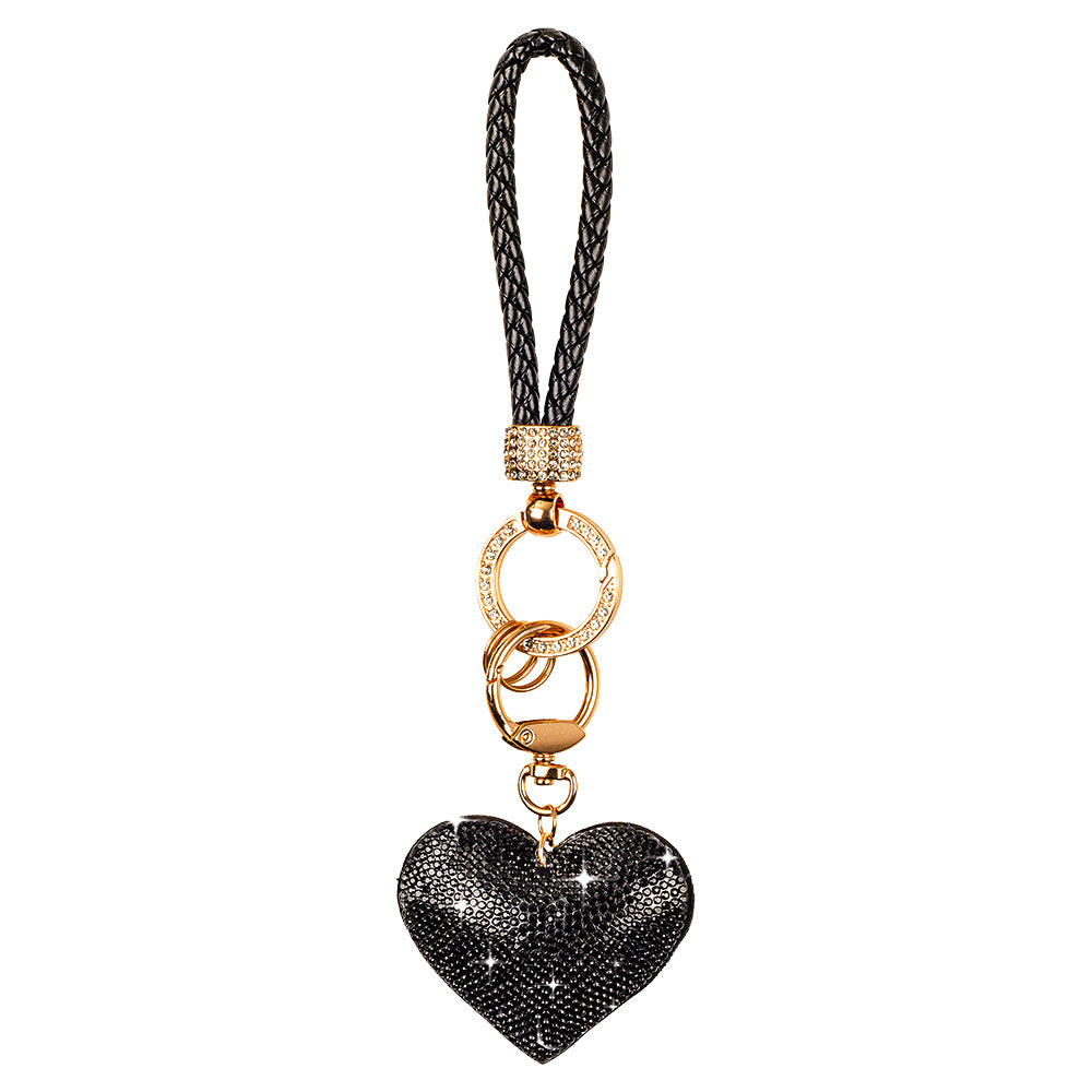 Heart Key Ring - Black