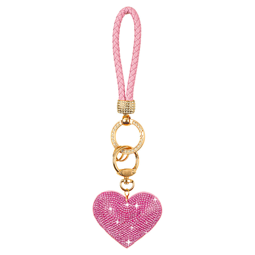 Heart Key Ring - Pink