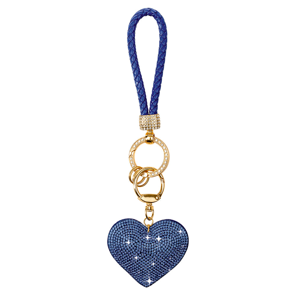 Heart Key Ring - Sapphire