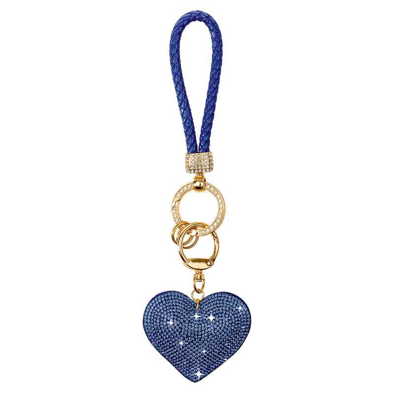 Heart Key Ring - Sapphire
