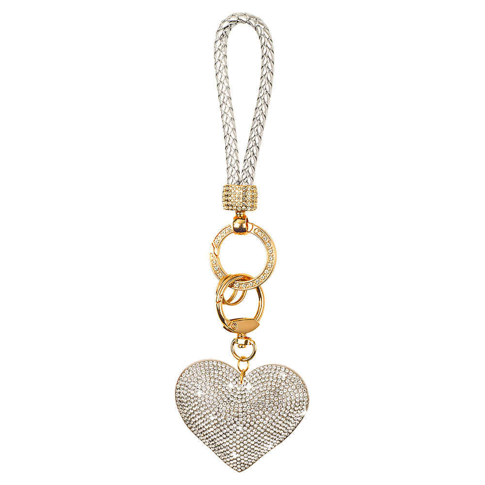 Heart Key Ring - Silver