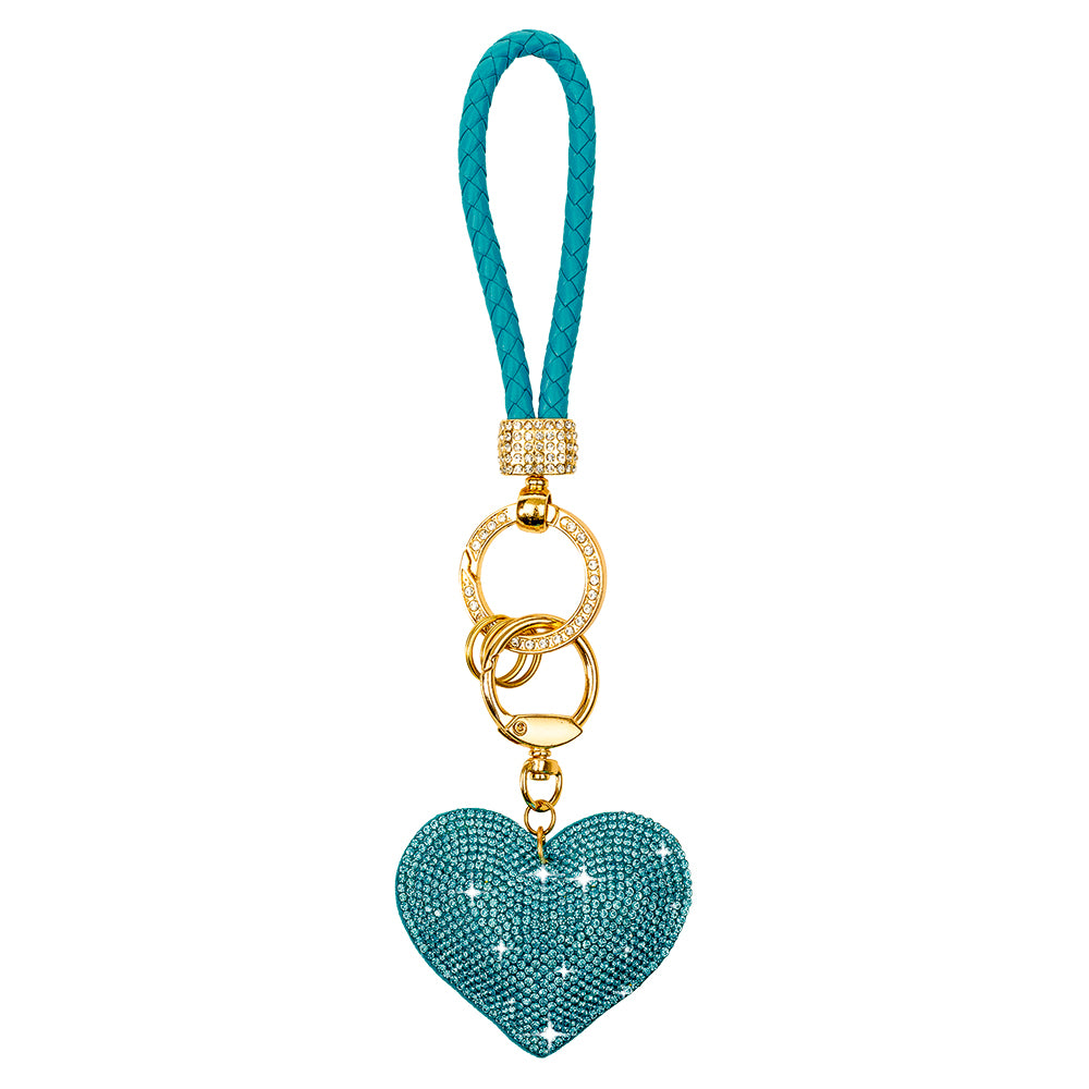 Heart Key Ring - Teal