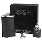 Hip Flask and Key Ring Gift Set