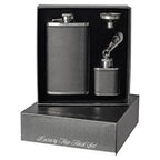 Hip Flask and Key Ring Gift Set