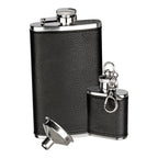 Hip Flask and Key Ring Gift Set