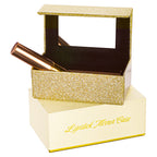 Lipstick Mirror Case - Glitter Gold