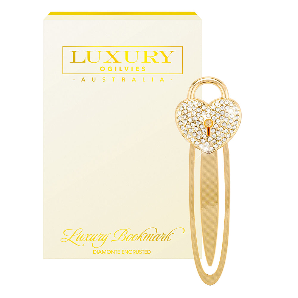 Diamonte Bookmark - Heart