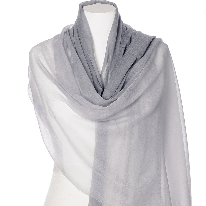 Cashmere Scarf in Drawer Box - Grey Pearl