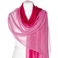Cashmere Scarf in Drawer Box - Pink Ruby