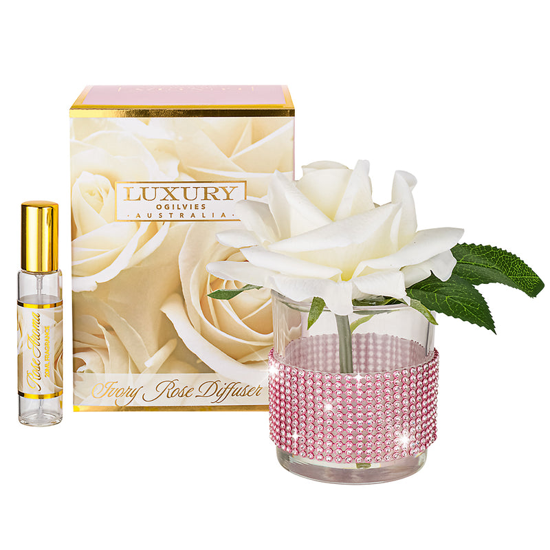 Diamonte Rose Diffuser - Ivory
