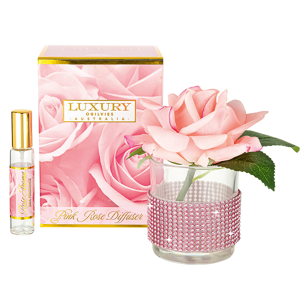 Diamonte Rose Diffuser - Pink