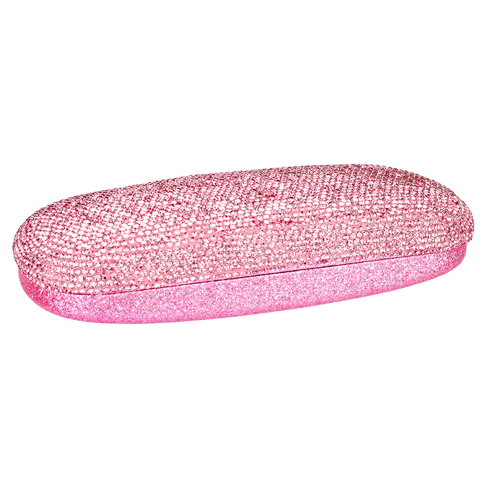 Diamonte Glasses Case - Pink