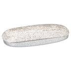 Diamonte Glasses Case - Silver