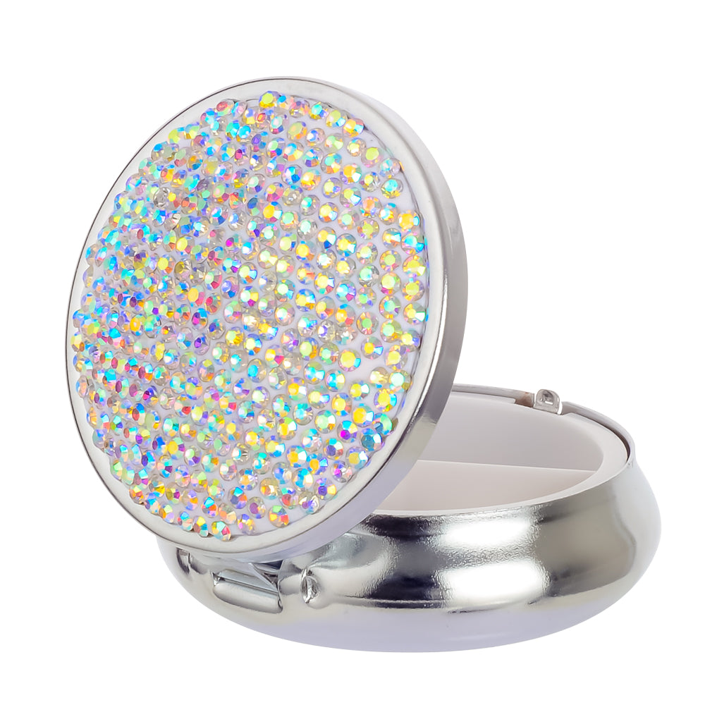 Pill Box – Diamonte Silver