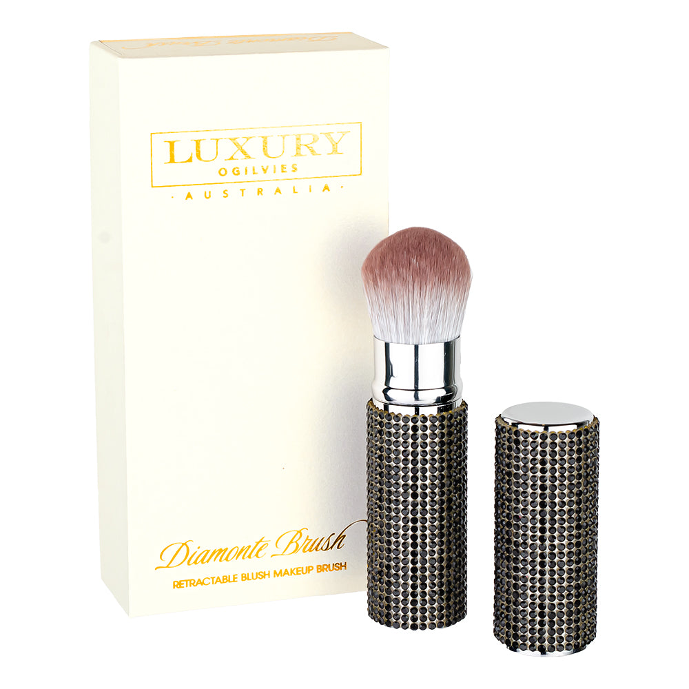 Diamonte Makeup Brush - Black