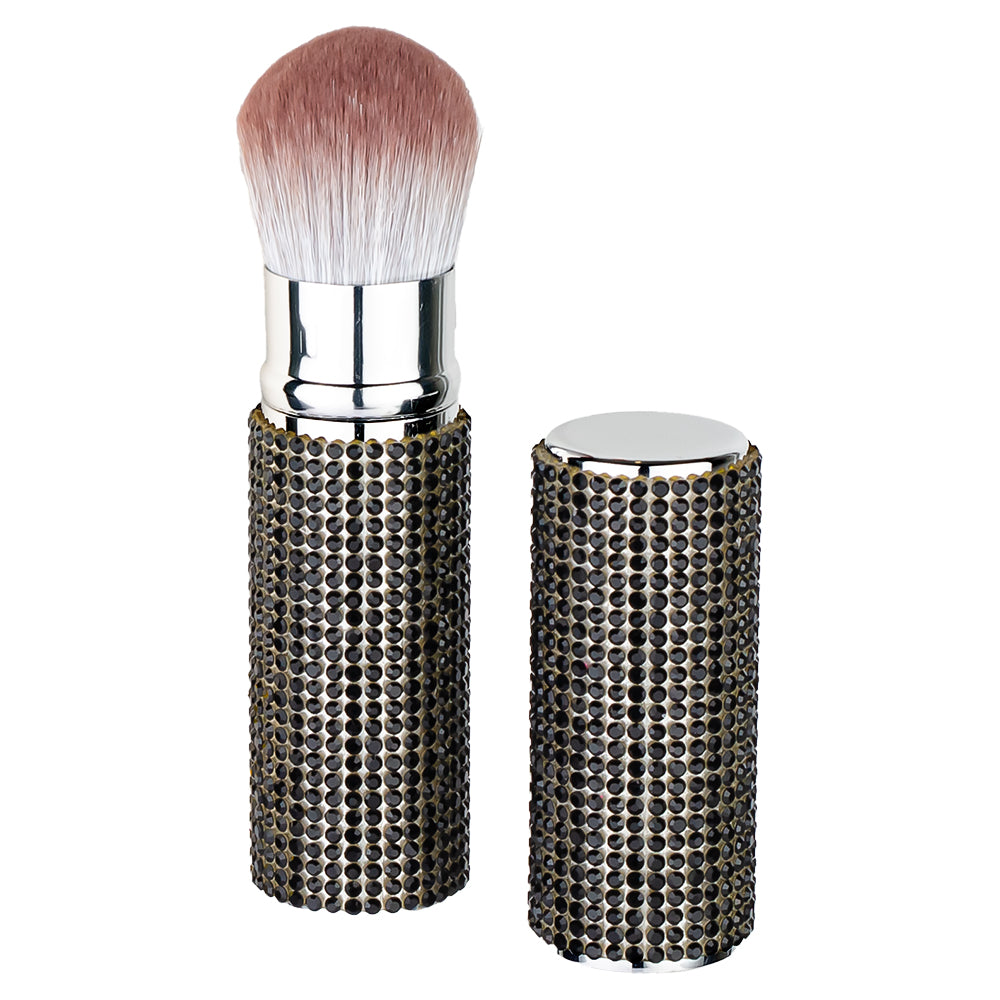 Diamonte Makeup Brush - Black