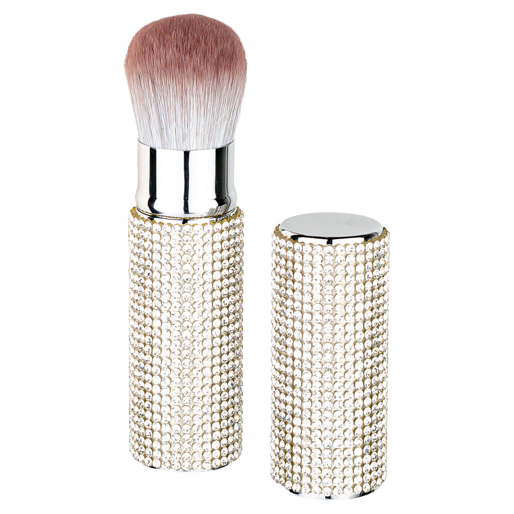 Diamonte Makeup Brush - Silver