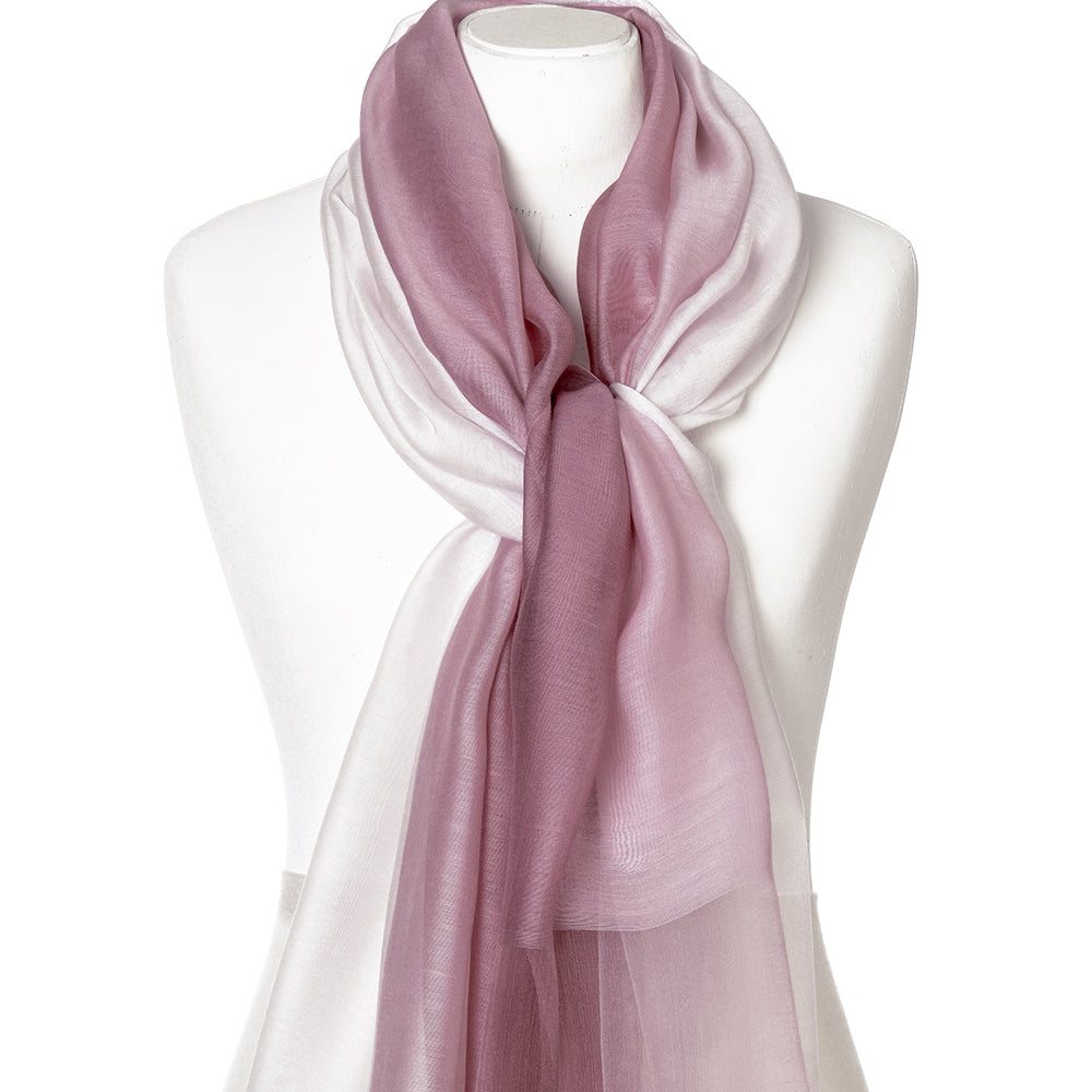 Two-Tone Scarf in Box - Berry Blush