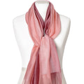 Two-Tone Scarf in Box - Coral