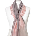 Two-Tone Scarf in Box - Smokey Pink