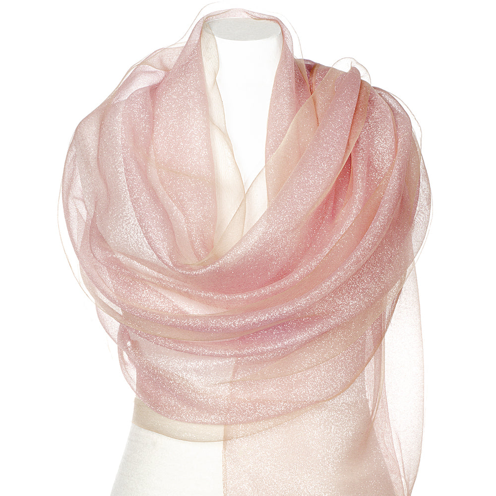 Shimmer Scarf Wrap - Pink