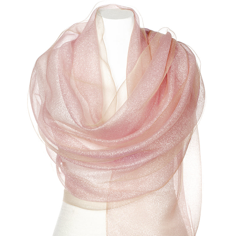 Shimmer Scarf Wrap - Pink