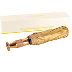 Umbrella with Diamonte Handle - Gold