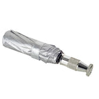 Umbrella with Diamonte Handle - Silver