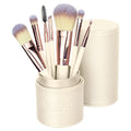 Makeup Brush Set with Travel Case - Pearl