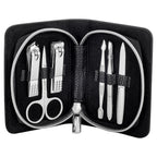Manicure Wallet - 6 Piece Set - Black