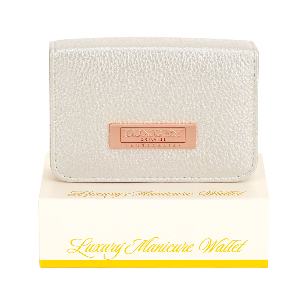 Manicure Wallet - 6 Piece Set - Pearl
